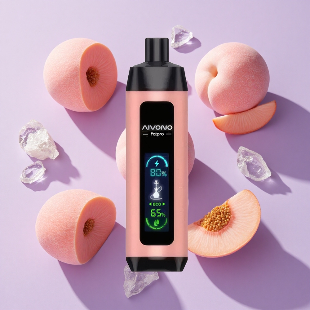 Aivono Aim Fatpro 22000 Puffs Peach Ice 28ml Rechargeable