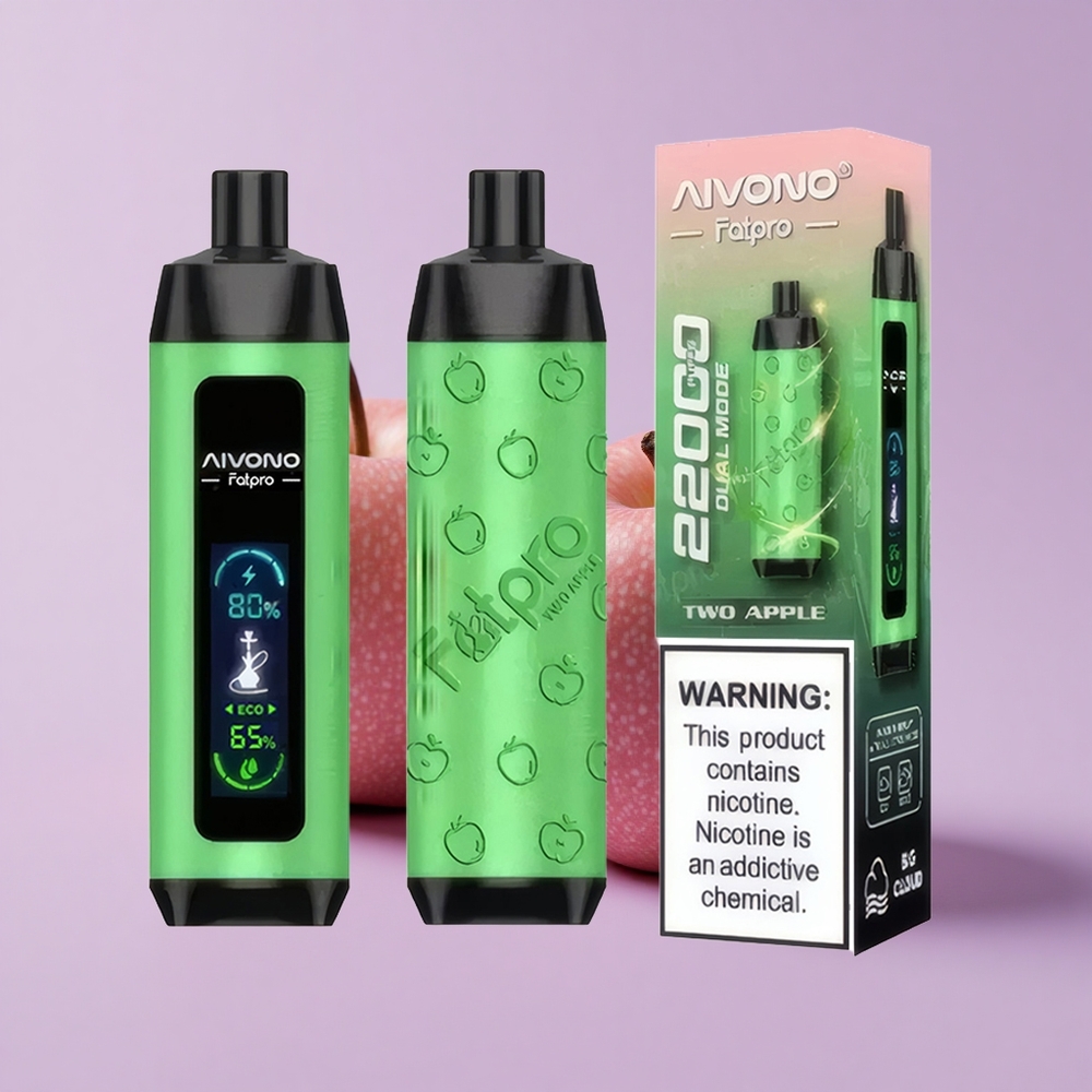 Aivono Aim Fatpro 22000 Puffs Rechargeable Two Apple Dual Modes