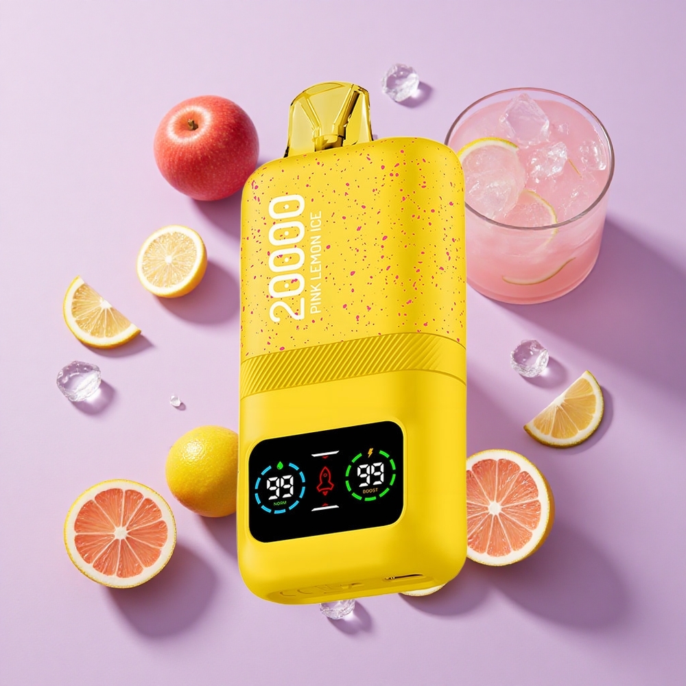 Aivono Aim Magic 20000 Puffs Dual Mesh LCD Pink Lemon Ice