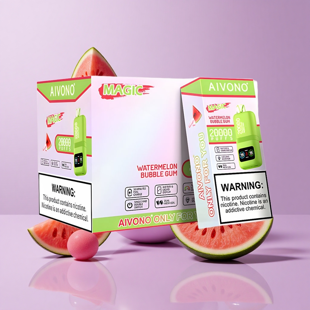 Aivono Aim Magic 20000 Puffs Dual Mesh Watermelon Bubble Gum