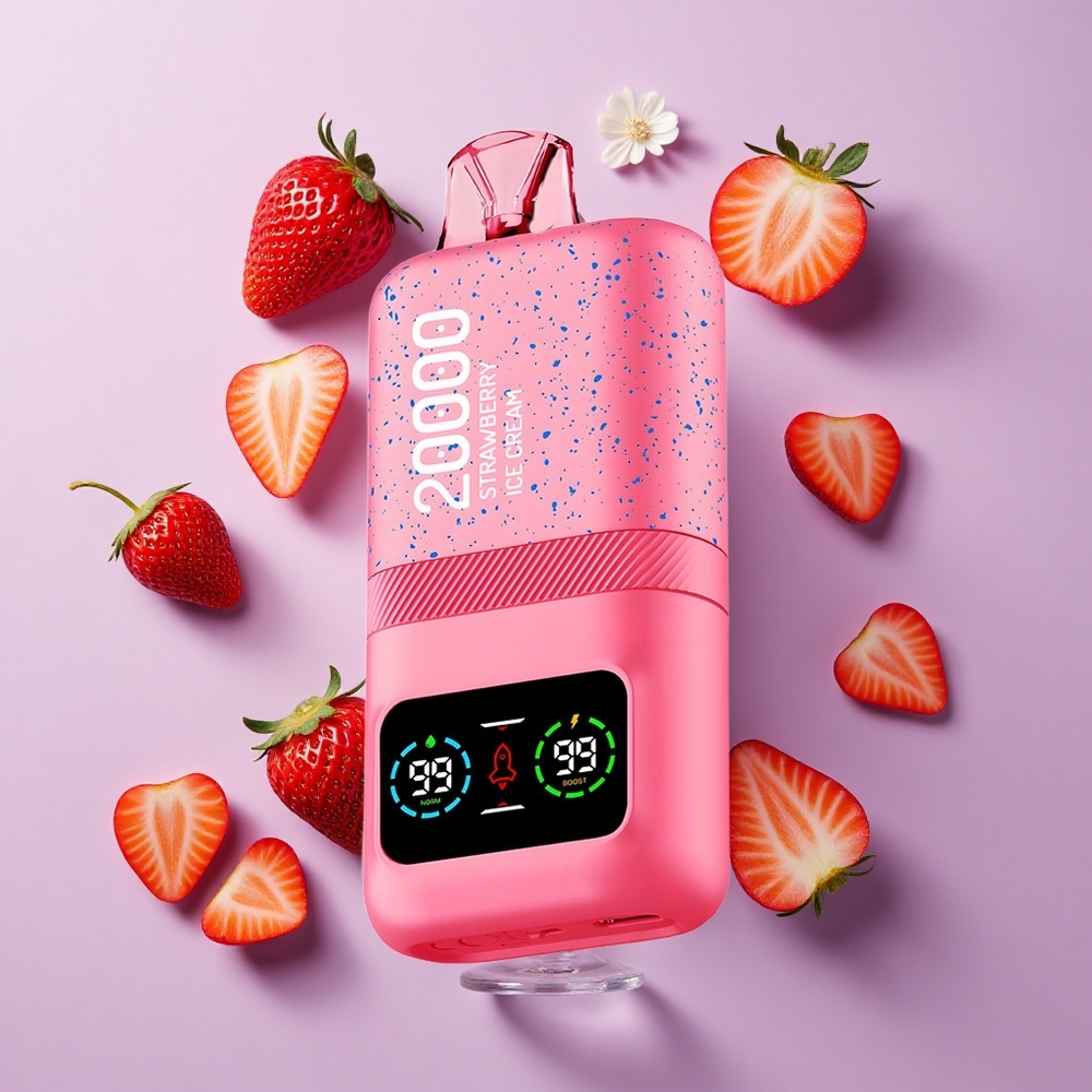Aivono Aim Magic 20000 Puffs Strawberry Ice Cream Dual Mesh LCD