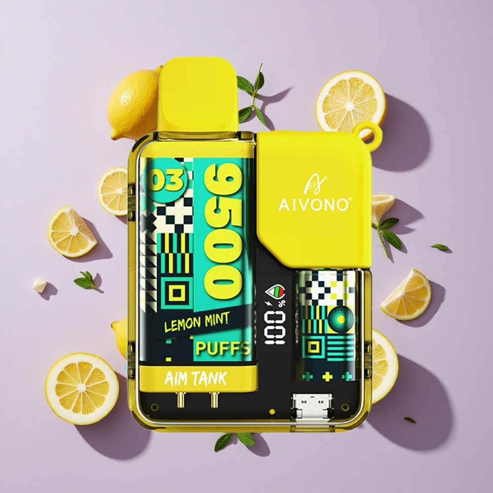 Aivono AIM-TANK 9500 Puffs 18ml Lemon Mint Disposable Vape