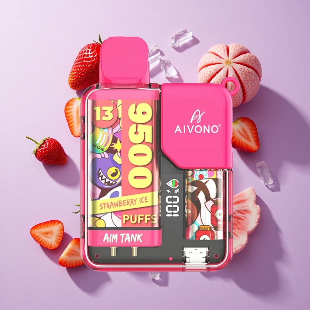Aivono AIM-TANK 9500 Puffs 18ml Strawberry Ice