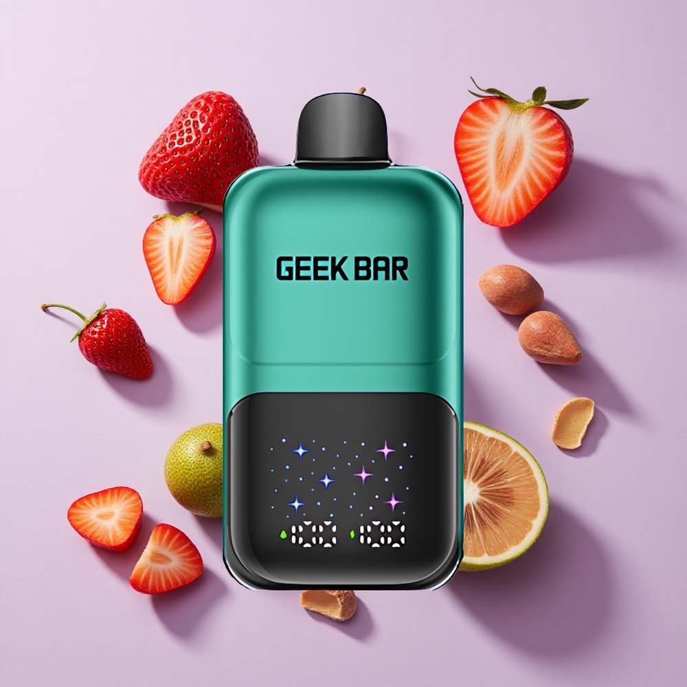 GEEK BAR 2GO 20ml 50000 Puffs Dual Tank Disposable Vape Pen Strawberry & Kiwi