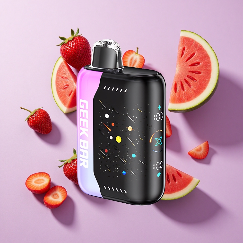 GEEK BAR Pulse X 42K Puffs Strawberry Watermelon Dual Mesh Coil