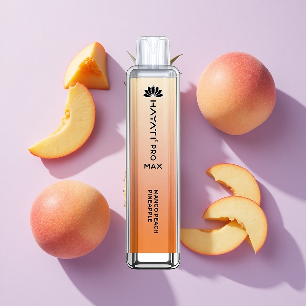 Hayati Pro Max 4000 Puffs 2% 5% Nicotine Disposable Vape Mango Peach Pineapple