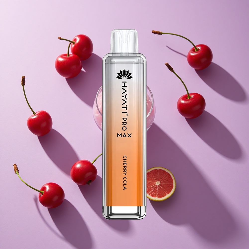 Hayati Pro Max 4000 Puffs Disposable Vape Cherry Cola Rechargeable 1400mAh