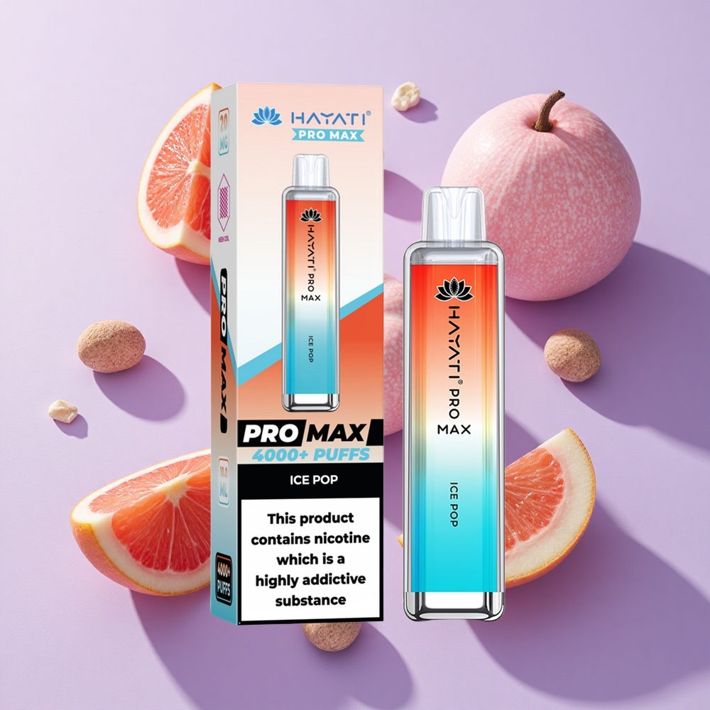 Hayati Pro Max 4000 Puffs Disposable Vape Ice Pop with Dual Mesh Coil & 1400mAh Battery
