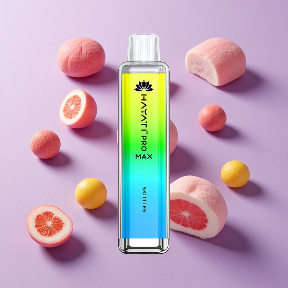 Hayati Pro Max 4000 Puffs Disposable Vape Skittles with Dual Mesh Coil & Rechargeable Battery