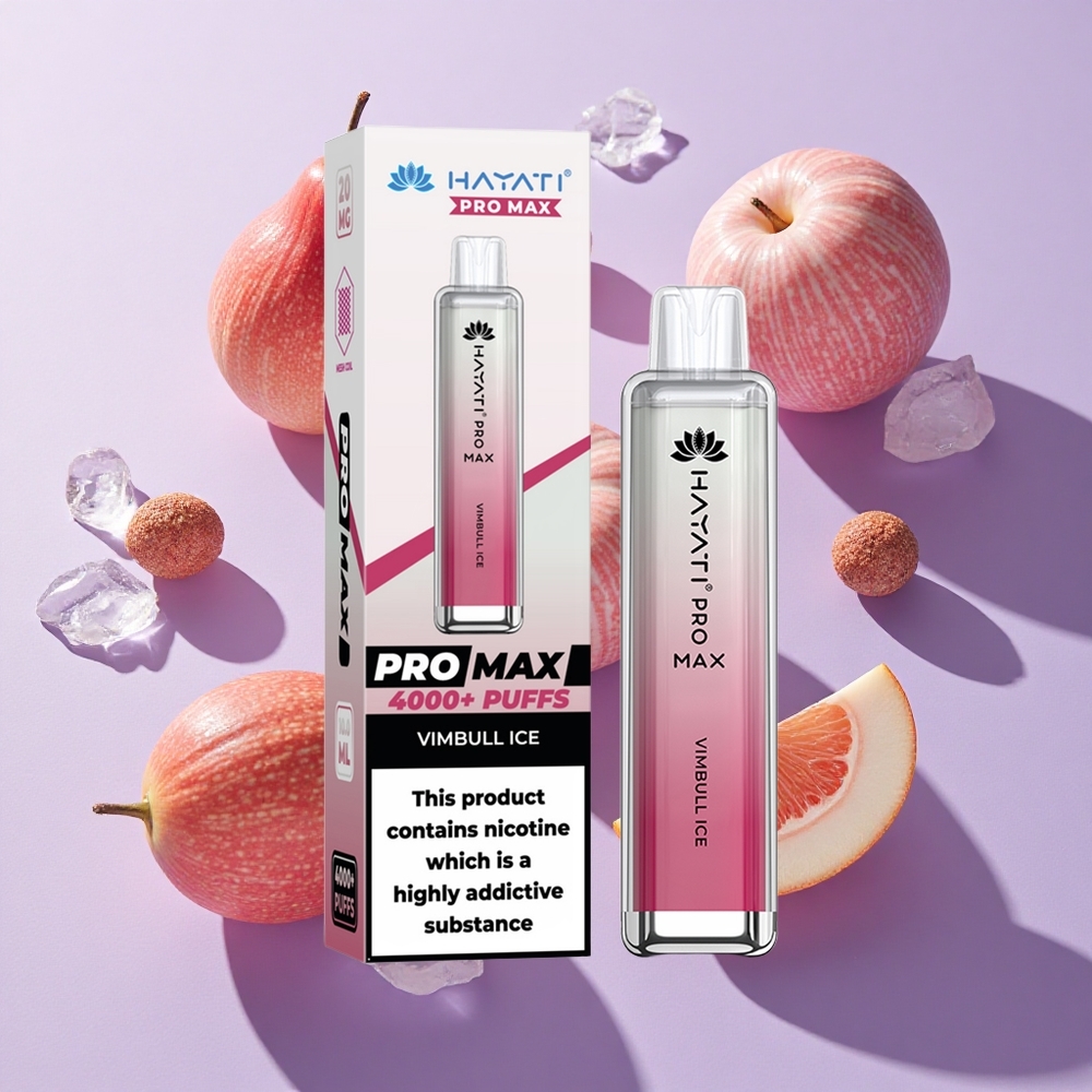 Hayati Pro Max 4000 Puffs Disposable Vape Vimbull Ice with 2% 5% Nicotine & 1400mAh Battery