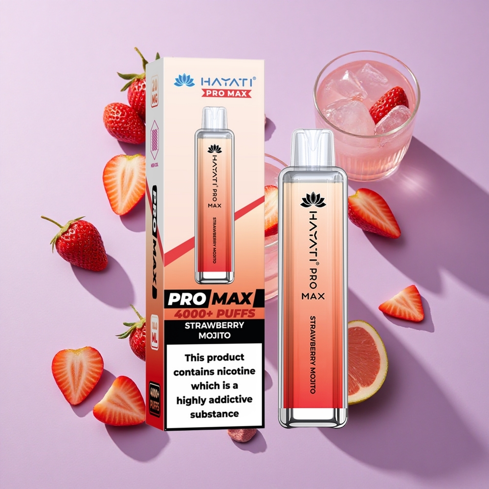 Hayati Pro Max 4000 Puffs Dual Mesh Strawberry Mojito