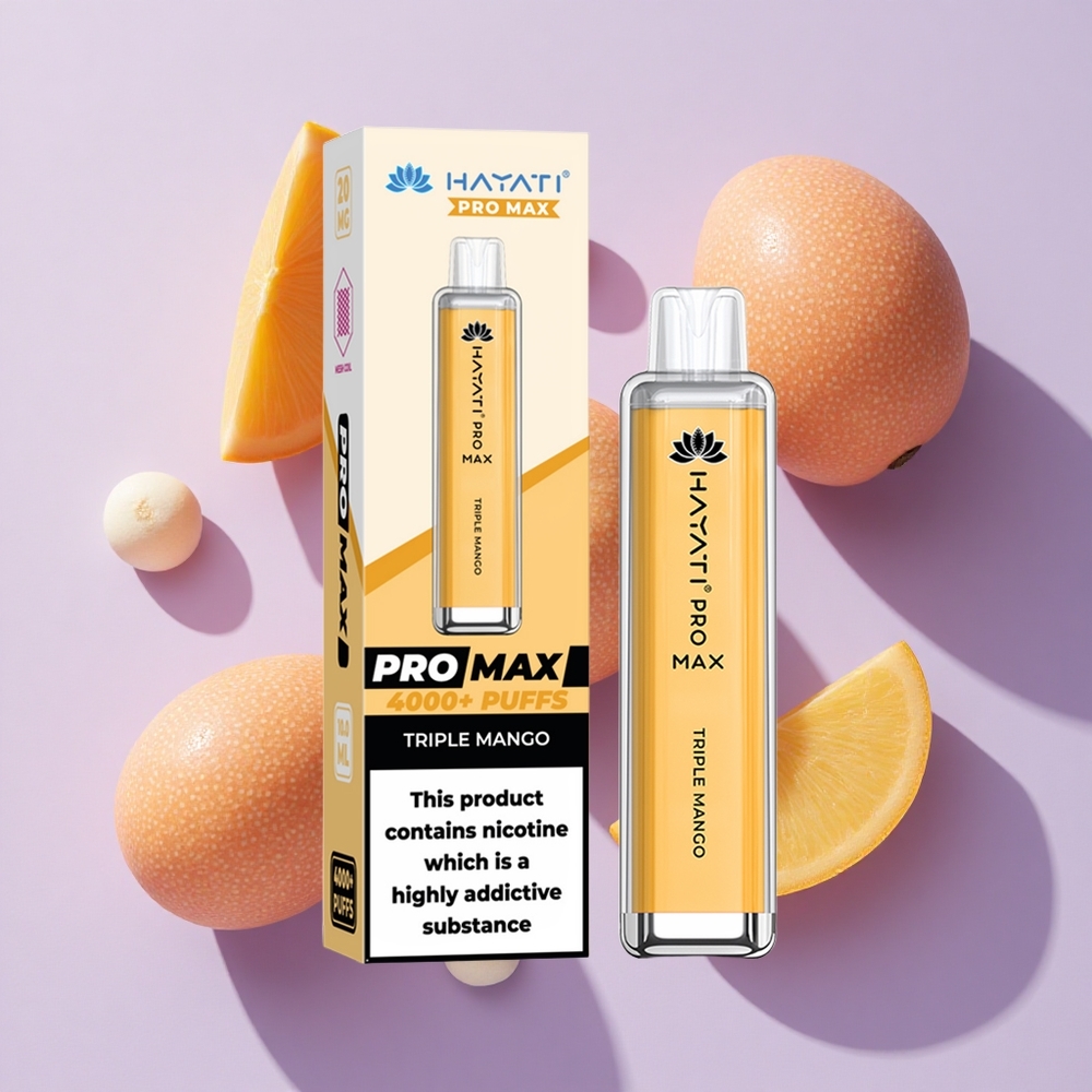 Hayati Pro Max 4000 Puffs Dual Mesh Triple Mango