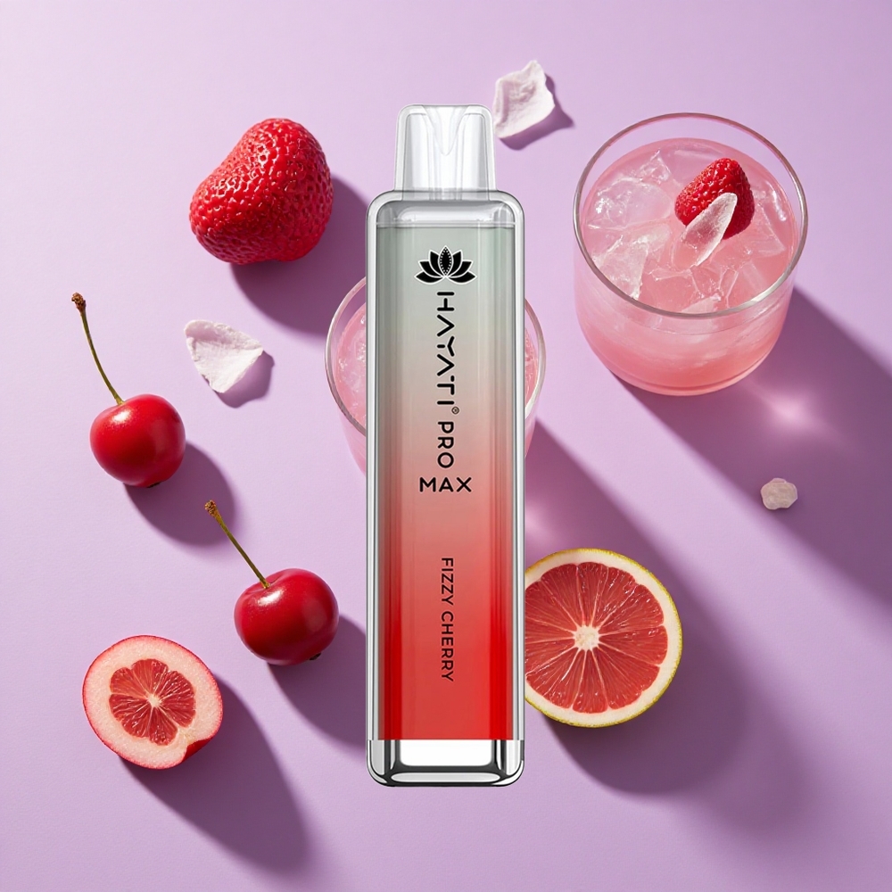 Hayati Pro Max 4000 Puffs Rechargeable 1400mAh Fizzy Cherry