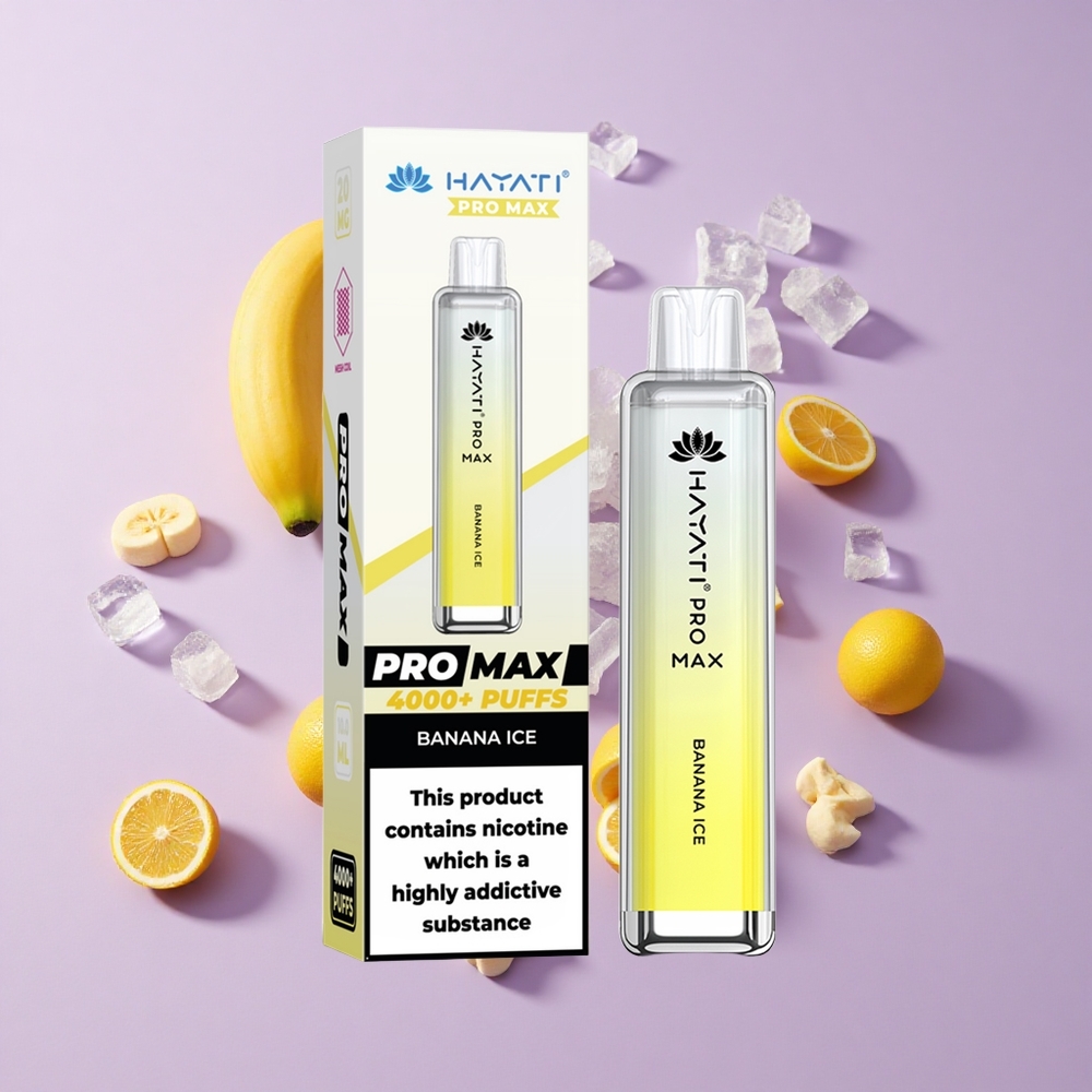 Hayati Pro Max 4000 Puffs Rechargeable Banana Ice