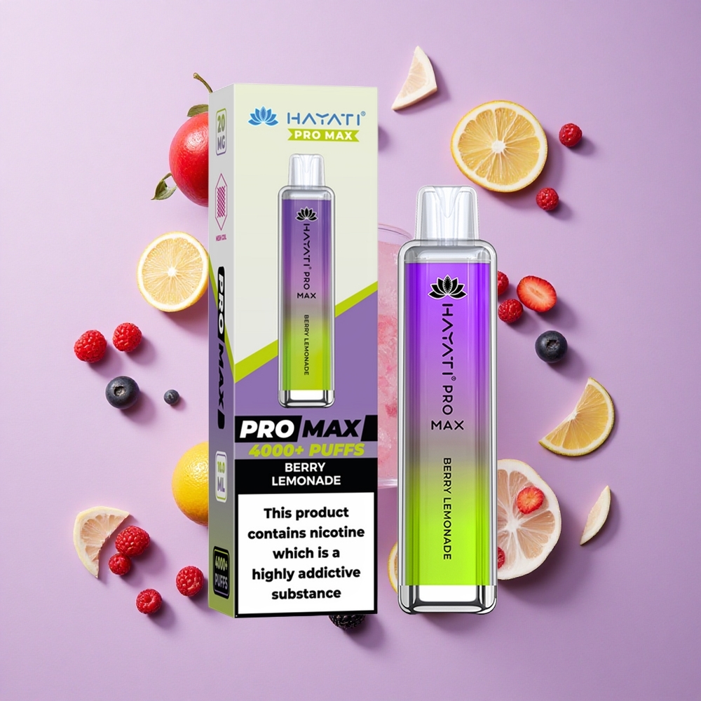 Hayati Pro Max 4000 Puffs Rechargeable Berry Lemonade