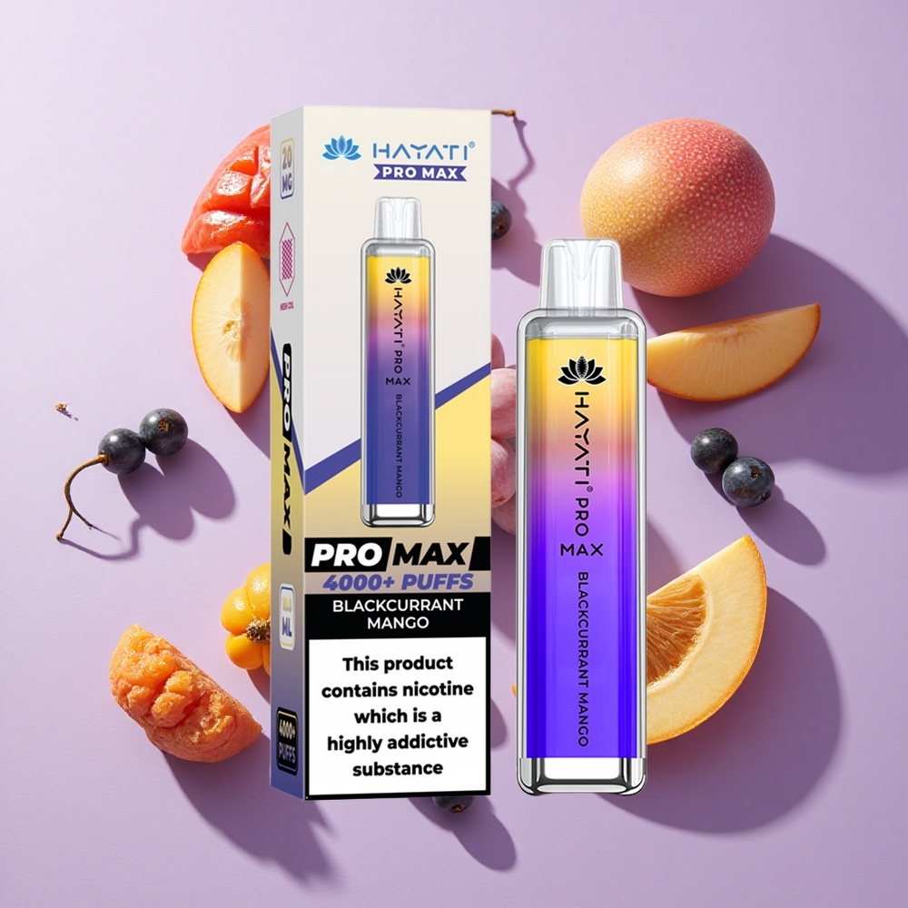 Hayati Pro Max 4000 Puffs Rechargeable Blackcurrant Mango