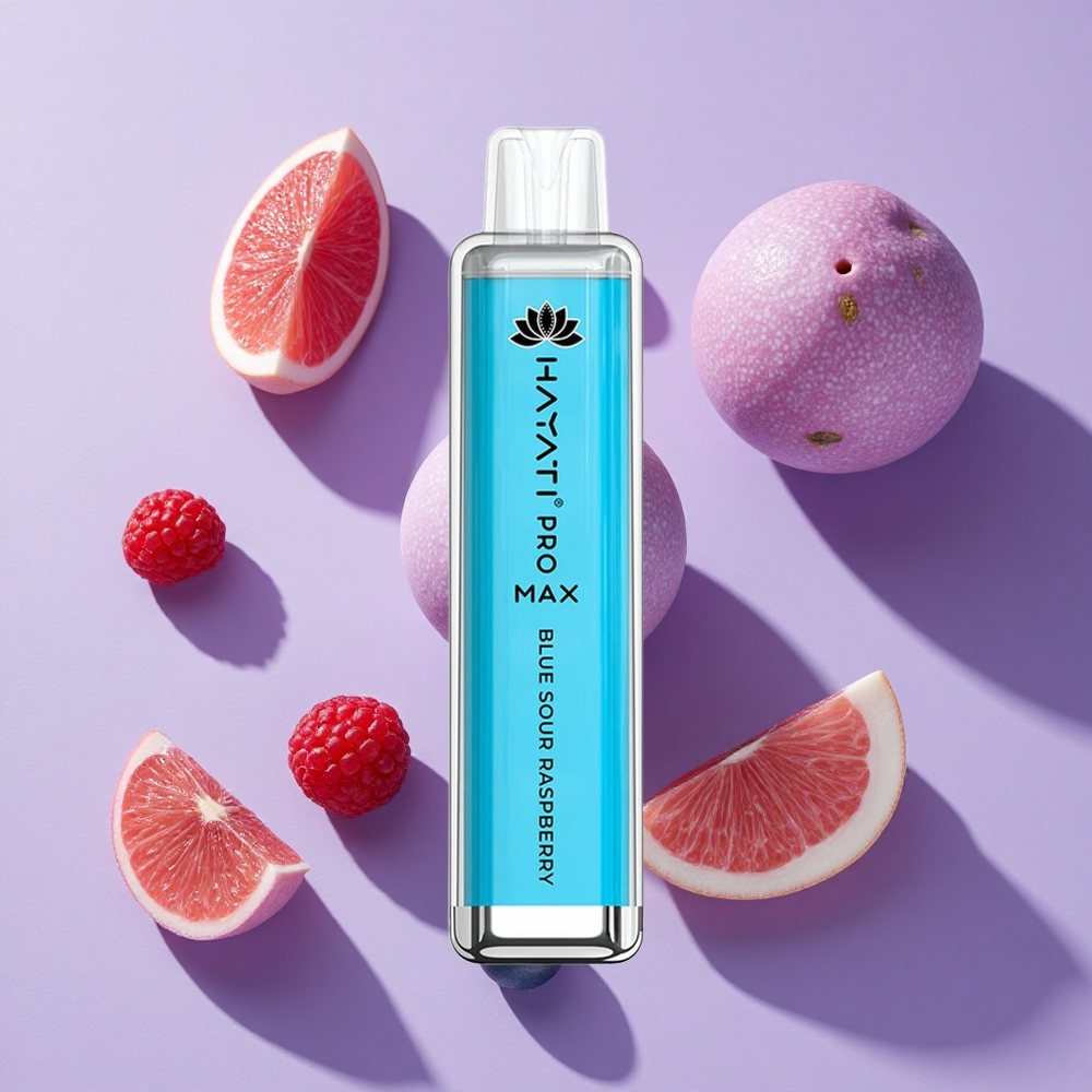 Hayati Pro Max 4000 Puffs Rechargeable Disposable Vape Blue Sour Raspberry