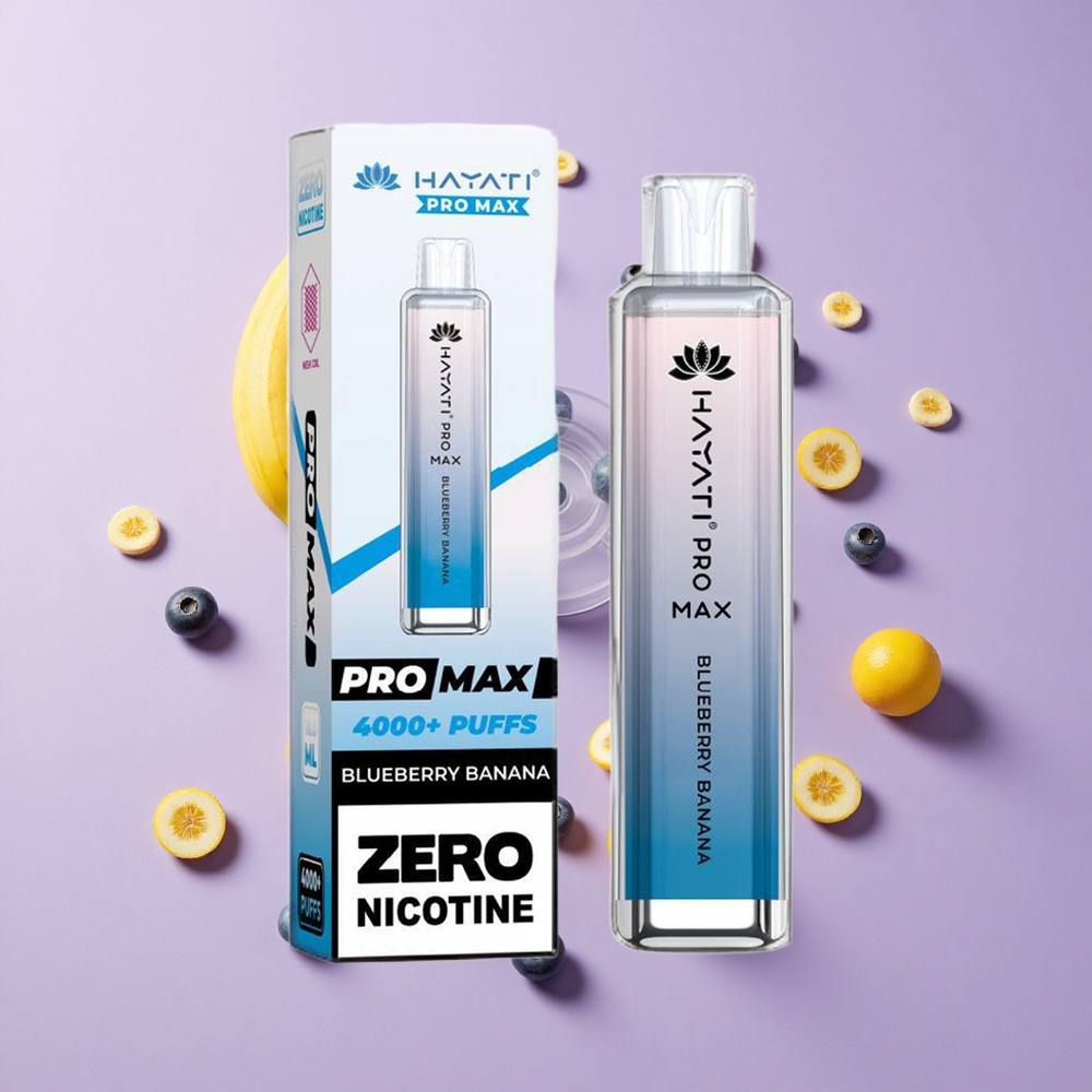 Hayati Pro Max 4000 Puffs Rechargeable Disposable Vape Blueberry Banana