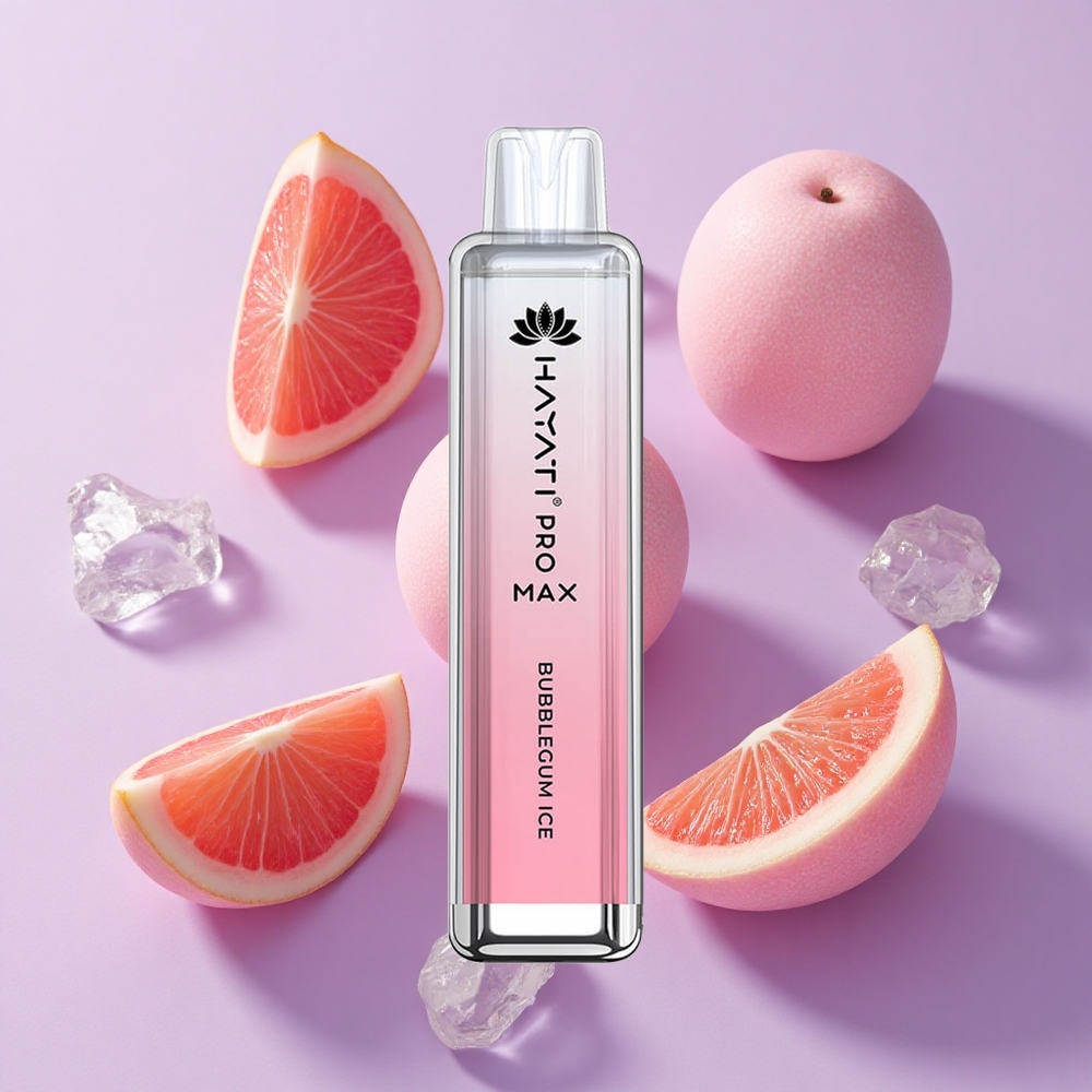 Hayati Pro Max 4000 Puffs Rechargeable Disposable Vape Bubblegum Ice