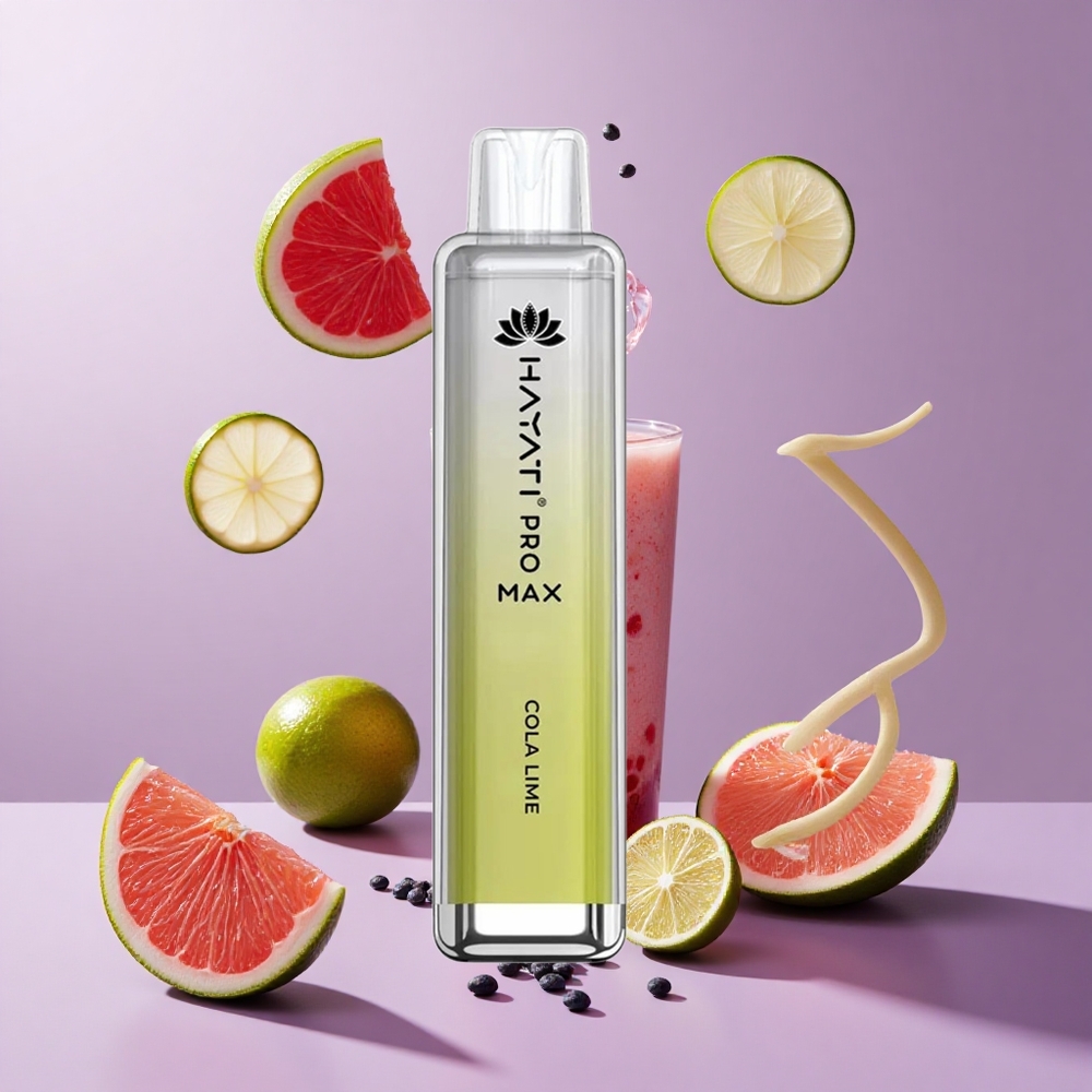 Hayati Pro Max 4000 Puffs Rechargeable Disposable Vape Cola Lime