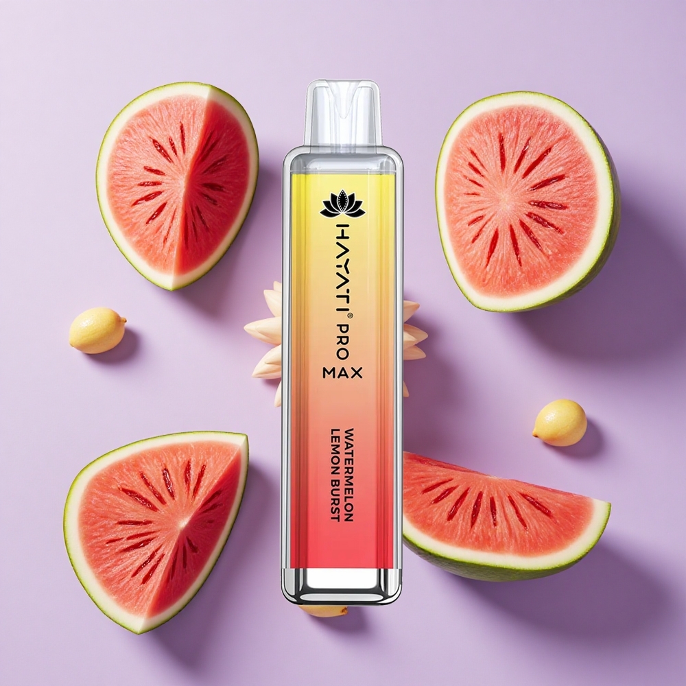 Hayati Pro Max 4000 Puffs Rechargeable Disposable Vape Watermelon Lemon Burst