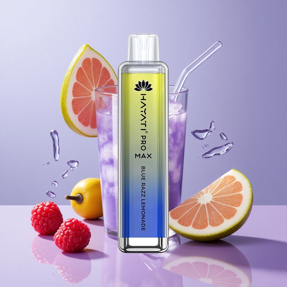 Hayati Pro Max 4000 Puffs Rechargeable Dual Mesh Blue Razz Lemonade