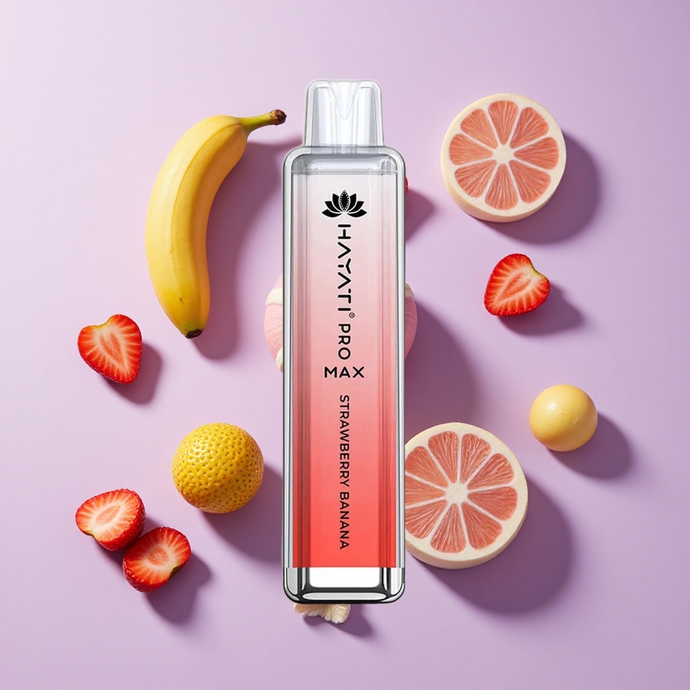 Hayati Pro Max 4000 Puffs Rechargeable Strawberry Banana