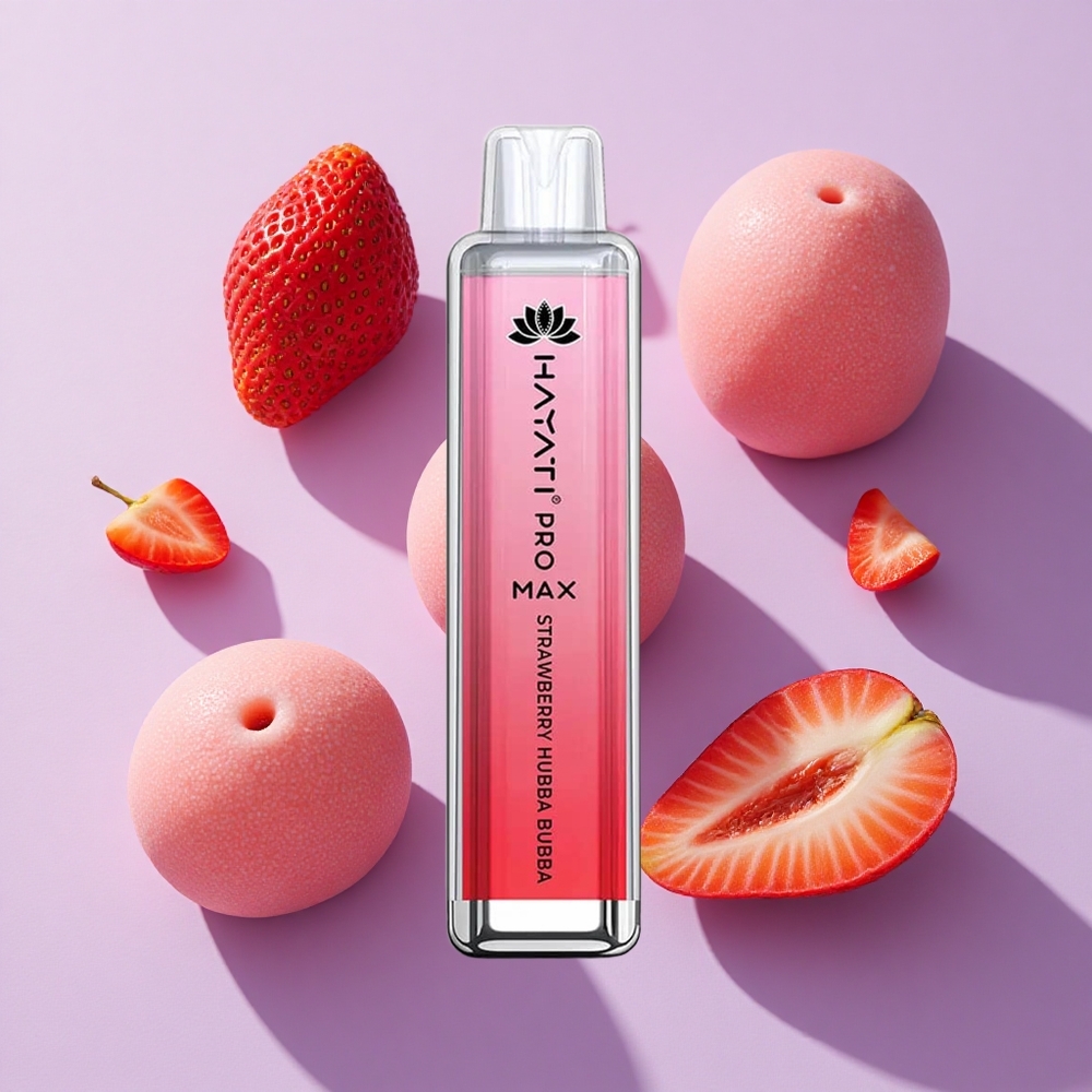 Hayati Pro Max 4000 Puffs Rechargeable Strawberry Hubba Bubba