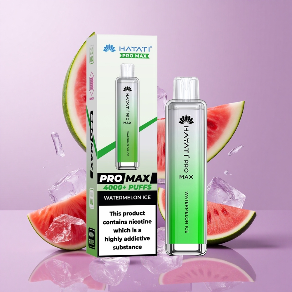 Hayati Pro Max 4000 Puffs Rechargeable Watermelon Ice