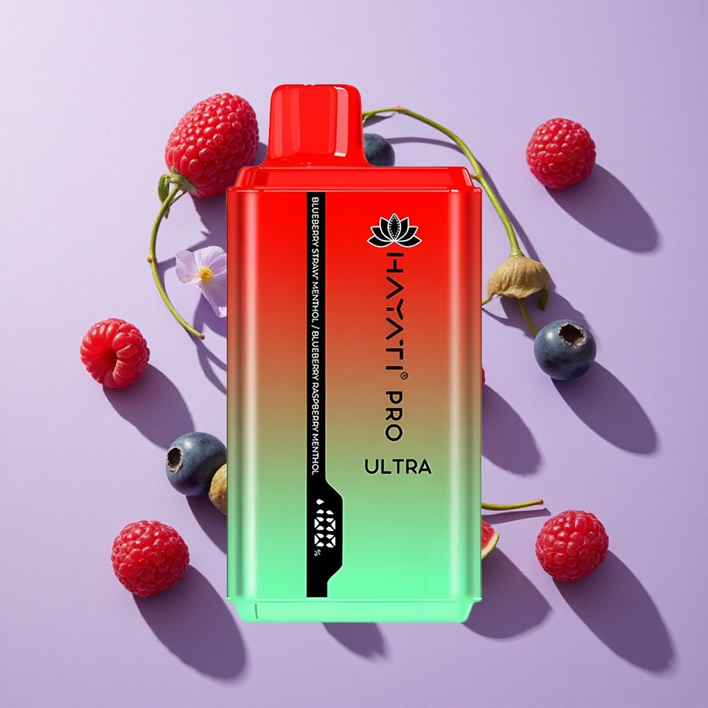 Hayati Pro Ultra 15000 Puffs 24ml Blueberny Straw' Menthol