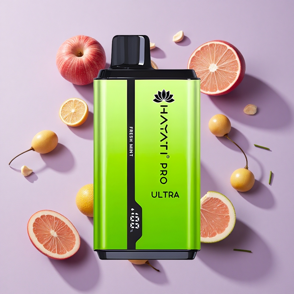 Hayati Pro Ultra 2x12ml 15000 Puffs Fresh Mint Disposable Vape