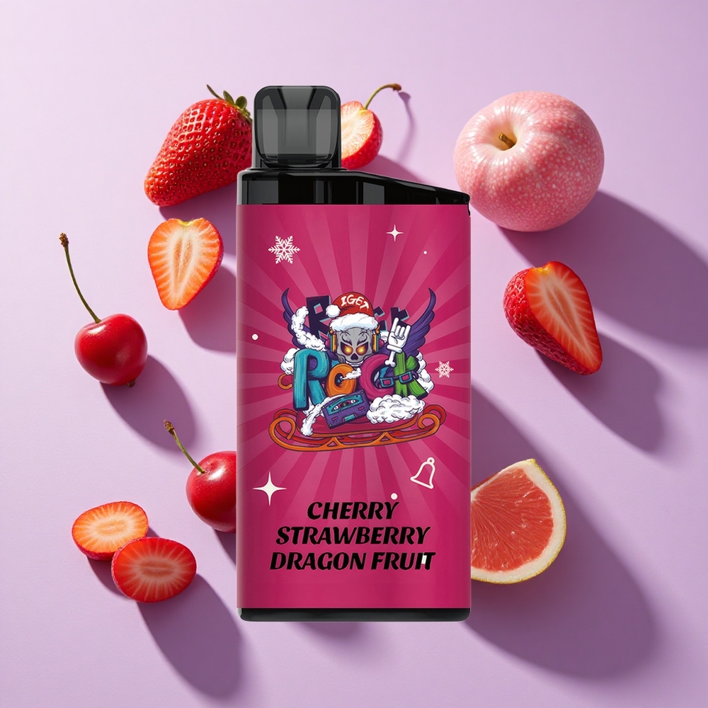 IGET Bar 3500 Puffs Cherry Strawberry Dragon Fruit 1400mAh