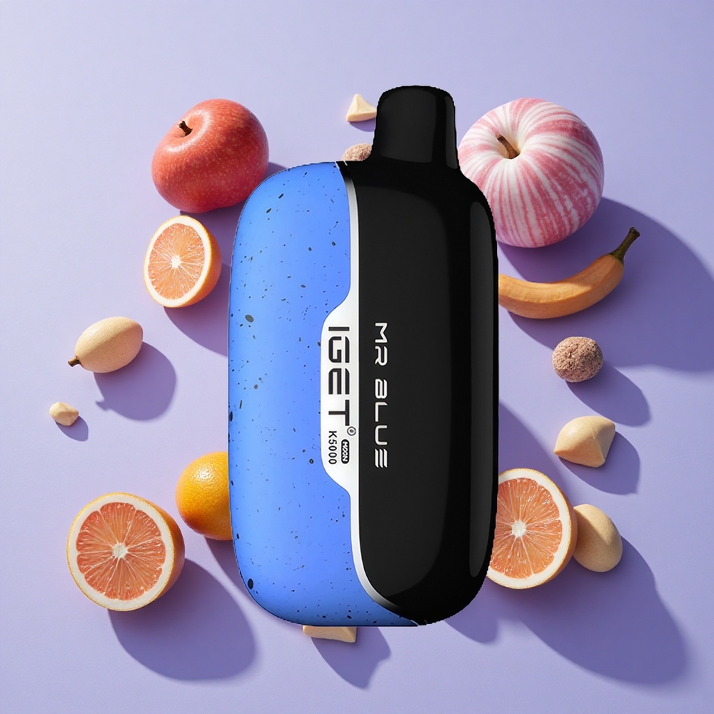 IGET Moon K5000 5000 Puffs Disposable Vape Mr Blue Mesh Coil 1.35 Ohm