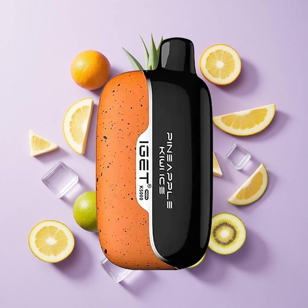 IGET Moon K5000 5000 Puffs Disposable Vape Pineapple Kiwi Ice Mesh Coil