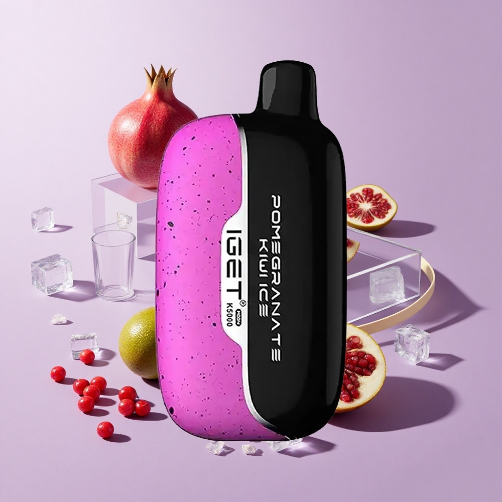 IGET Moon K5000 5000 Puffs Disposable Vape Pomegranate Kiwi Ice Mesh Coil