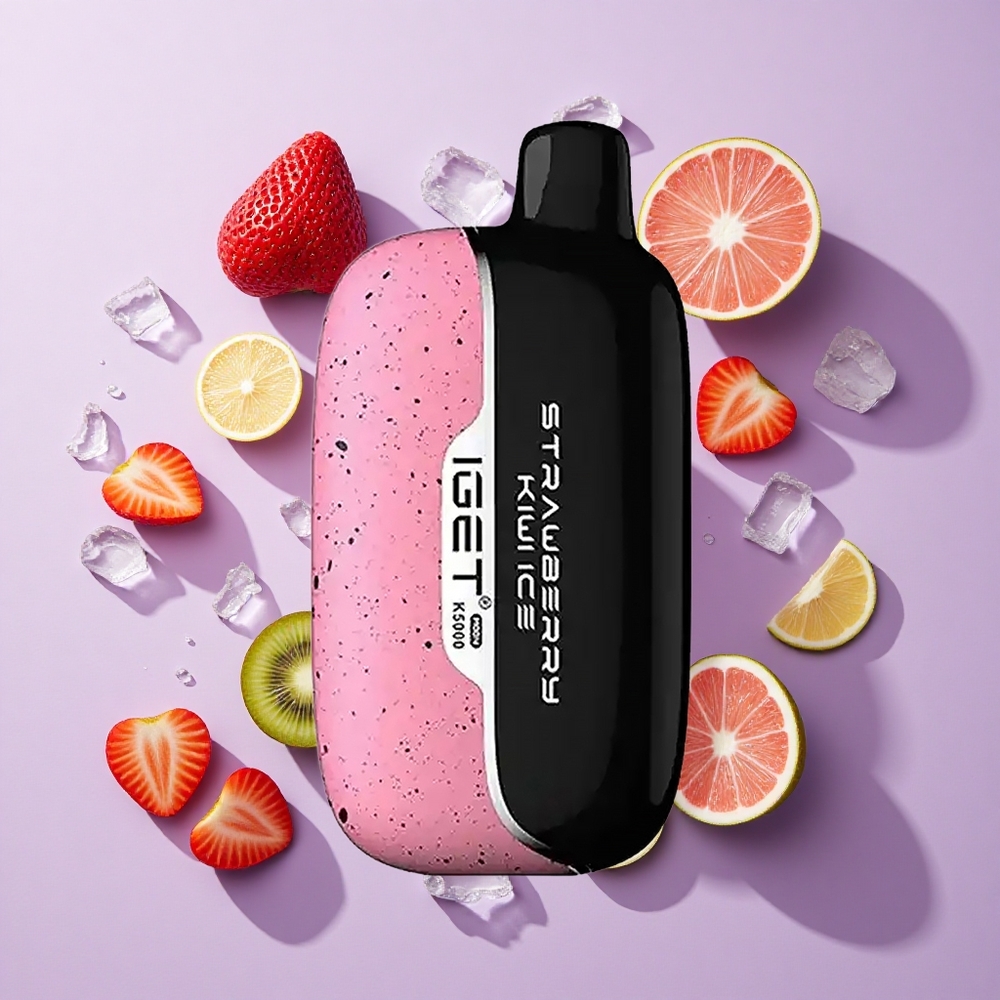 IGET Moon K5000 5000 Puffs Disposable Vape Strawberry Kiwi Ice Mesh Coil