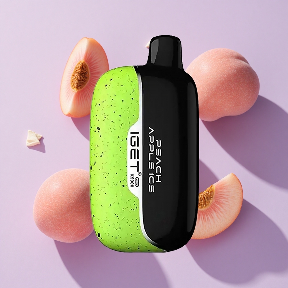 IGET Moon K5000 5000 Puffs Peach Apple Mesh Coil Disposable Vape