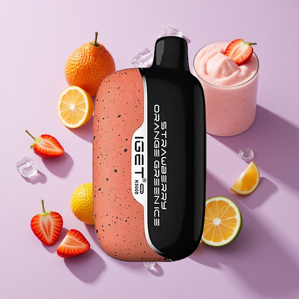 IGET Moon K5000 5000 Puffs Strawberry Orange Green Ice Disposable Vape