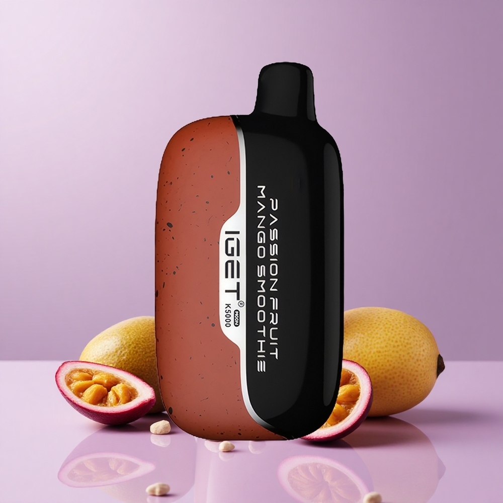 IGET Moon K5000 Puffs Disposable Vape 5000 Puffs PC Passion Fruit Mango Smoothie