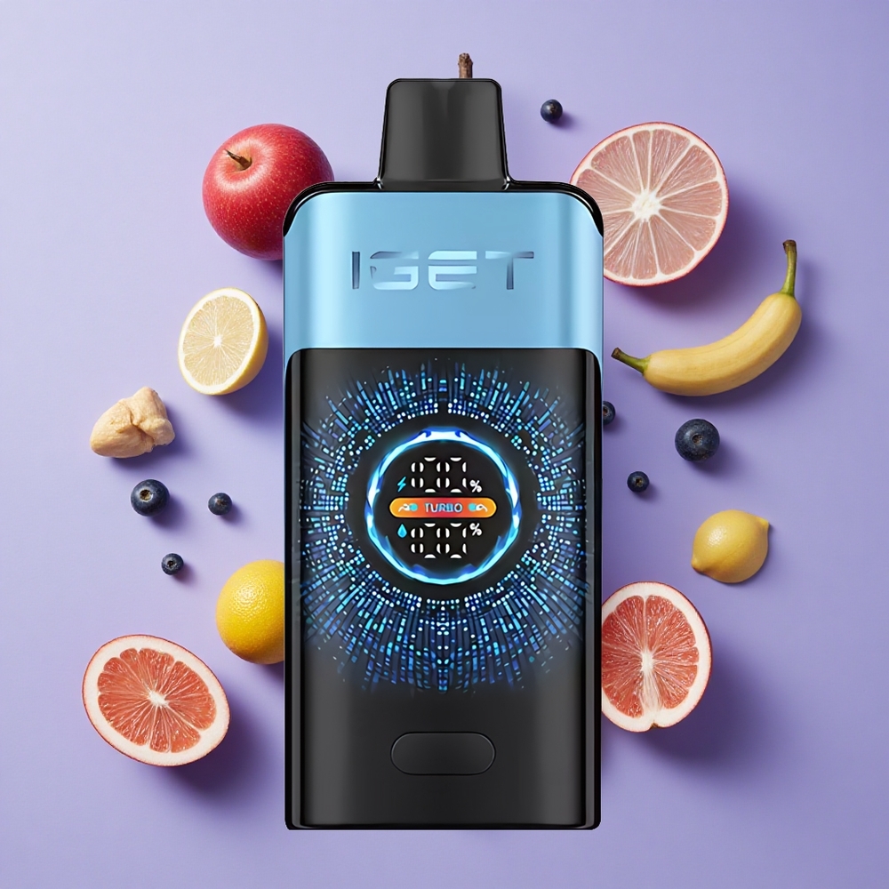 IGET ONE 12000 Puffs Disposable Vape Blue Monster with Curved Color Screen