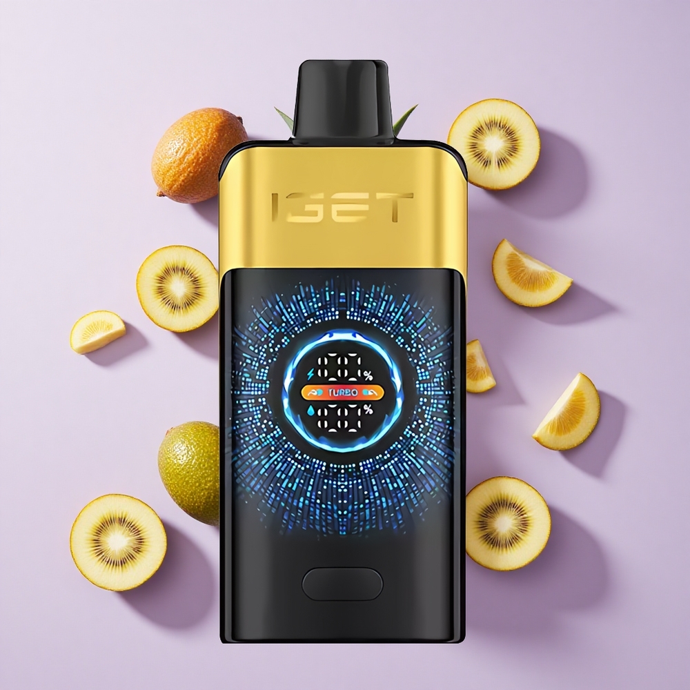 IGET ONE 12000 Puffs Kiwi Pineapple Disposable Vape with Large Curved Color Screen