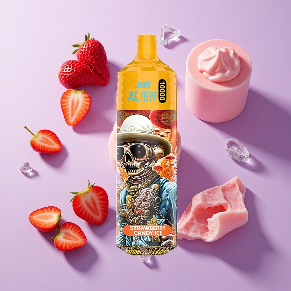 JNR Alien 10000 Puffs 850mAh Type-C Strawberry Candy Ice