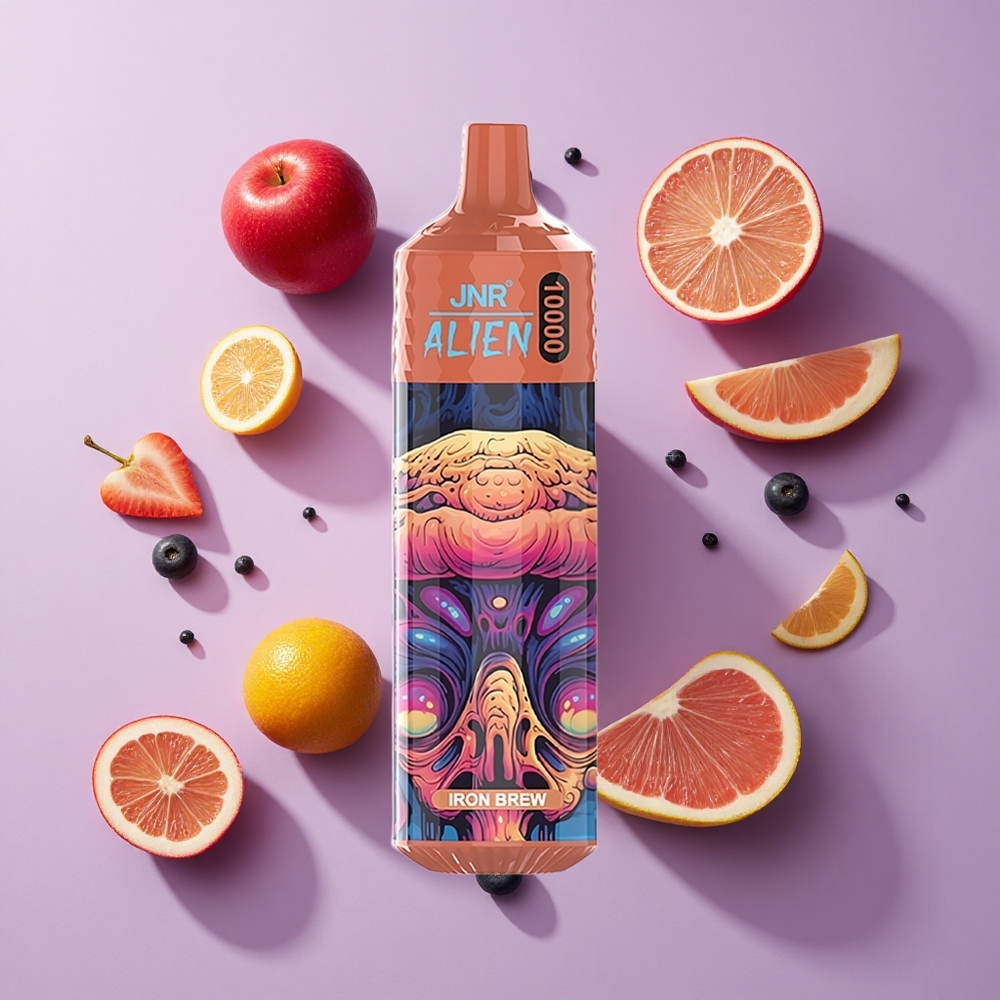 JNR Alien 10000 Puffs Disposable Vape Iron Brew with RGB LED & Type-C Charge