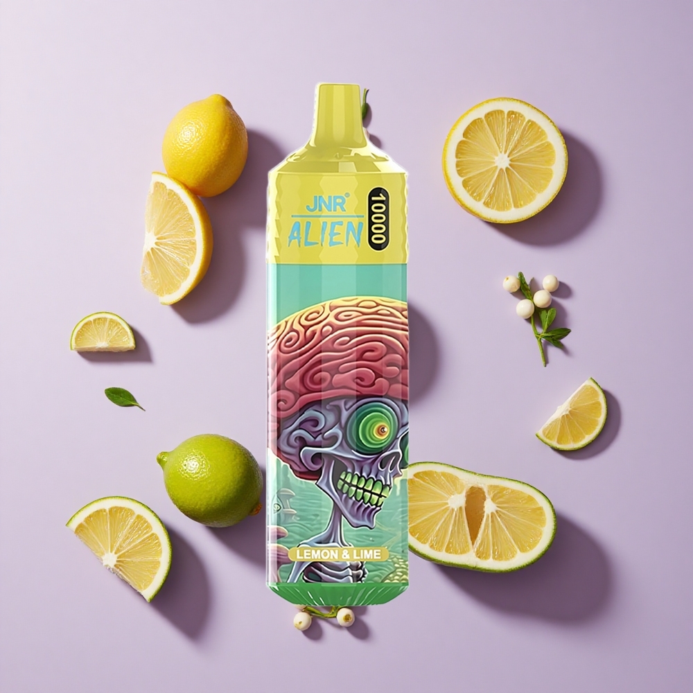 JNR Alien 10000 Puffs LED Lemon & Lime