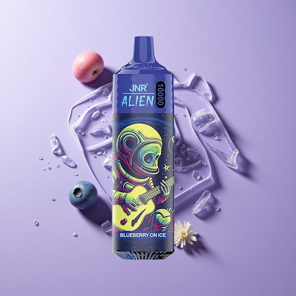 JNR Alien 10000 Puffs LED Mesh Blueberry On Ice