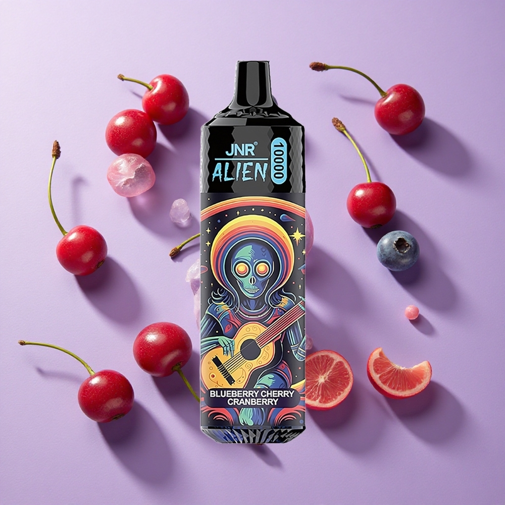 JNR Alien 10000 Puffs RGB LED Blueberry Cherry Cranberry