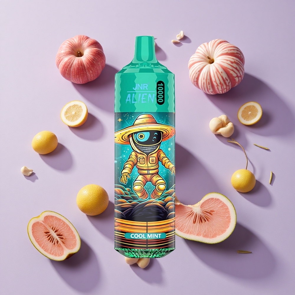 JNR Alien 10000 Puffs RGB LED Cool Mint