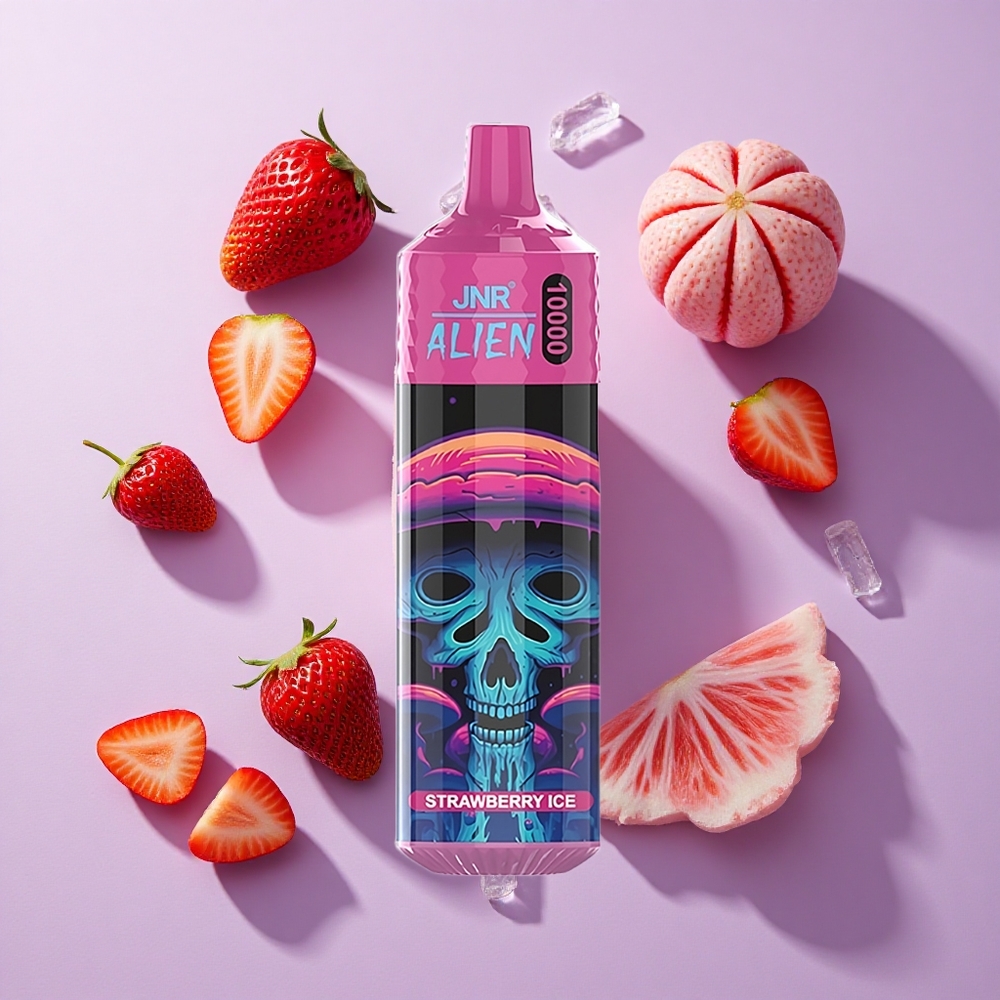 JNR Alien 10000 Puffs Strawberry Ice with RGB & Type-C