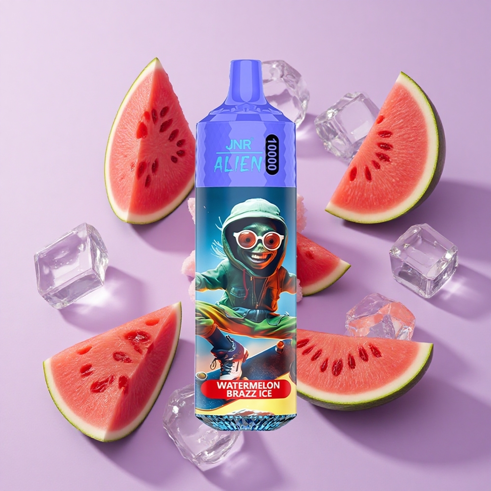 JNR Alien 10000 Puffs Watermelon Brazz Ice with Type-C Quick Charge