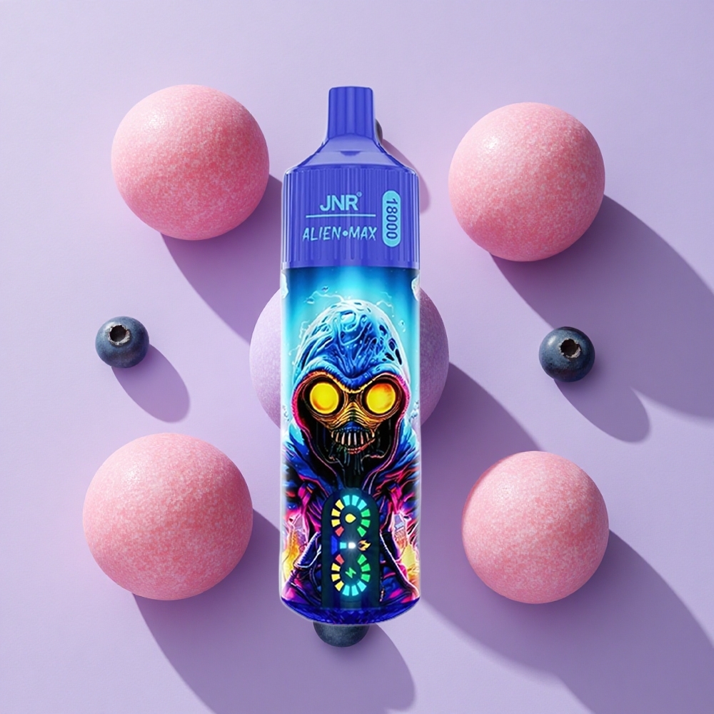 JNR Alien Max 18000 Puffs Dual Mesh Blueberry Bubblegum